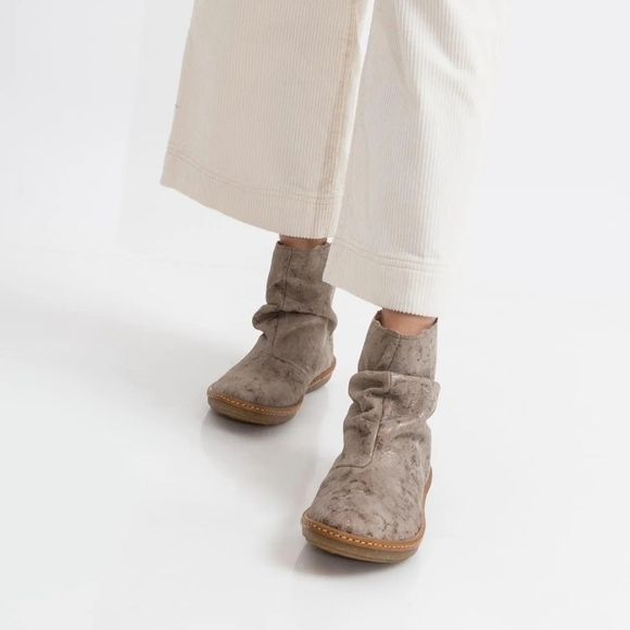 El Naturalista Made In Spain Leather Women's Metallic Heeled Ankle Boots EU 41 - Picture 3 of 16